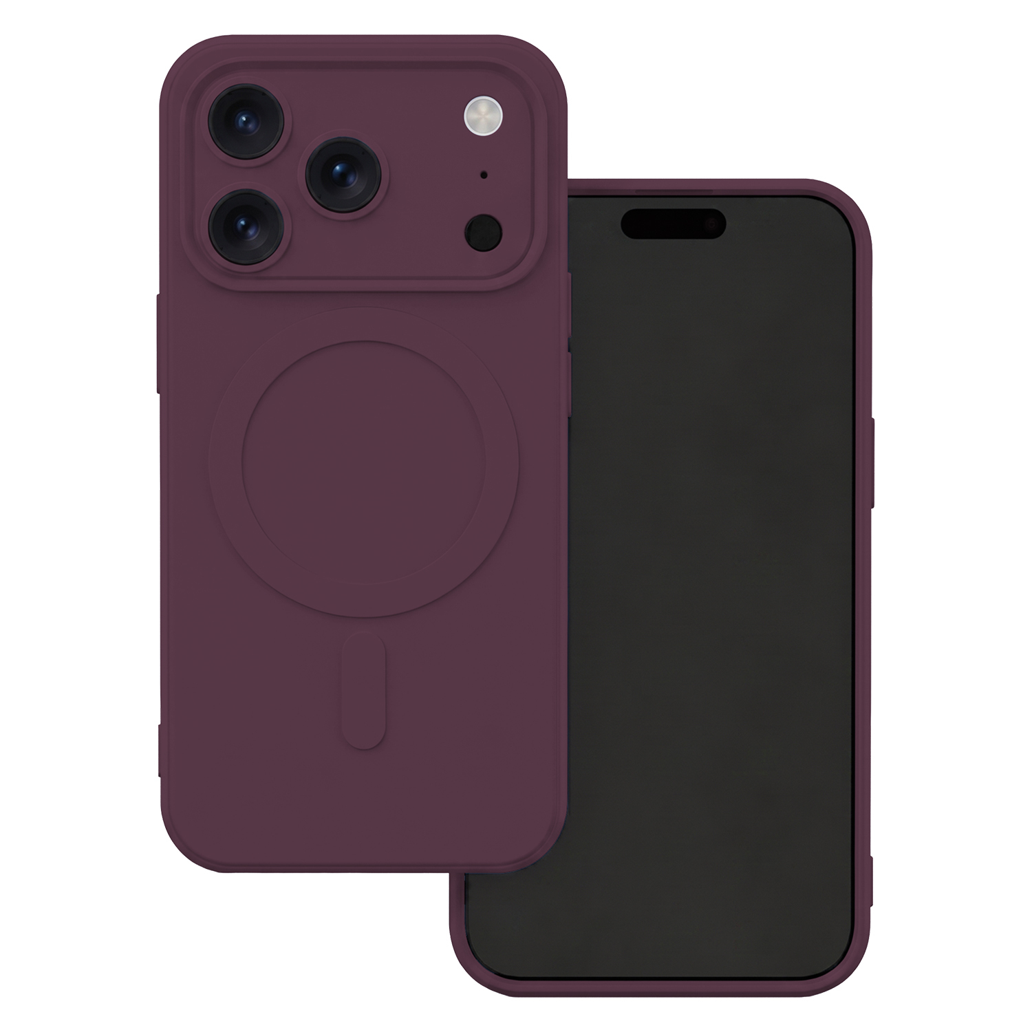 TFO Simple Color Mag dėklas, skirtas iPhone 17 Pro Max 6,9″ / iPhone 18 Pro Max 6,9″ – tamsios vyšnių spalvos
