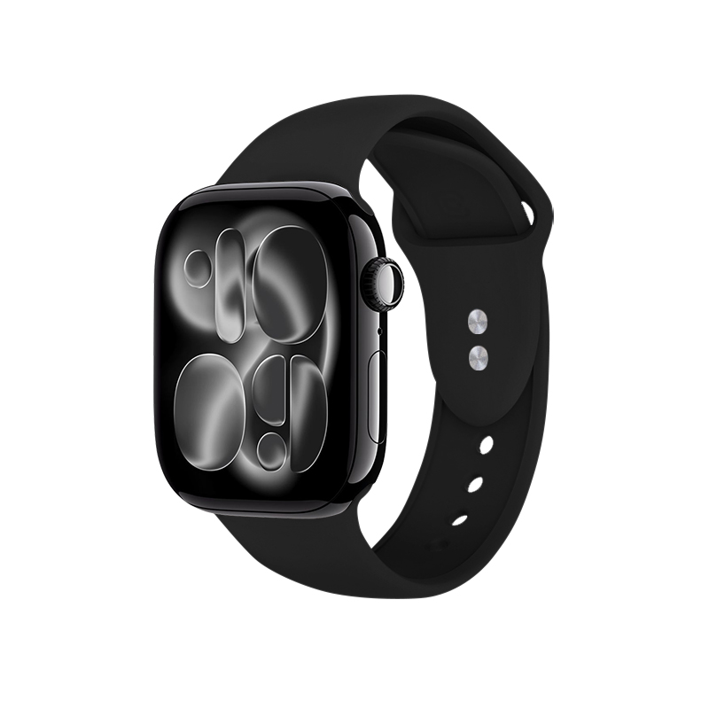 Ремешок Crong Liquid для Apple Watch 38 / 40 / 41 / 42 mm, чёрный
