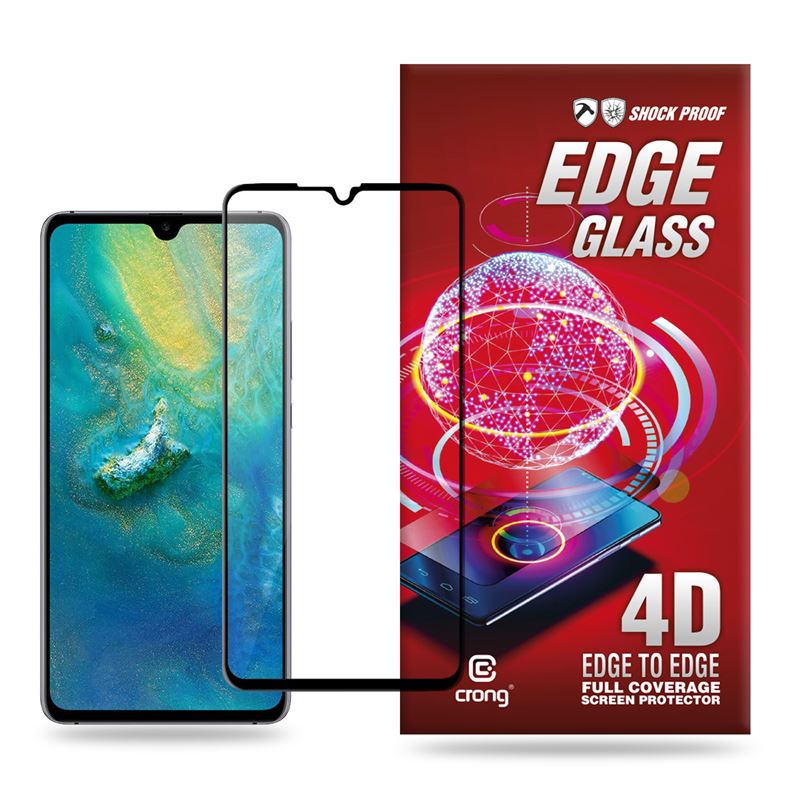 Защитное стекло Crong Edge Glass Full Glue Edge-to-Edge 9H для Huawei Mate 20