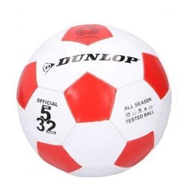 Футбольный мяч Dunlop, размер 5, красный