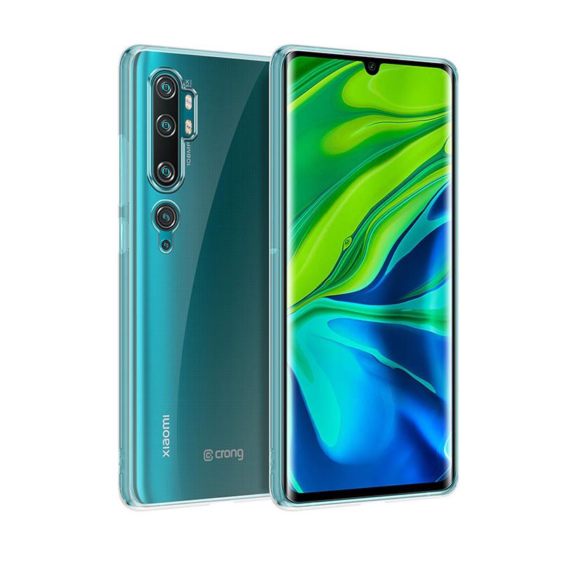Чехол Crong Crystal Slim для Xiaomi Mi Note 10 / Mi Note 10 Pro, прозрачный