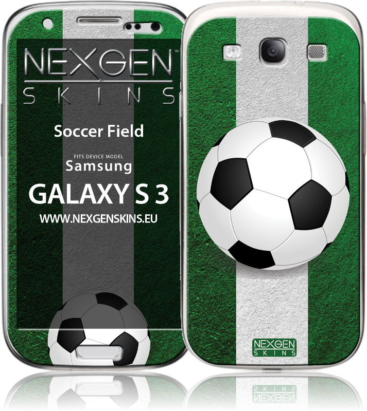 Nexgen „Soccer Field 3D“ dekoratyvinių lipdukų komplektas, skirtas Samsung Galaxy S3