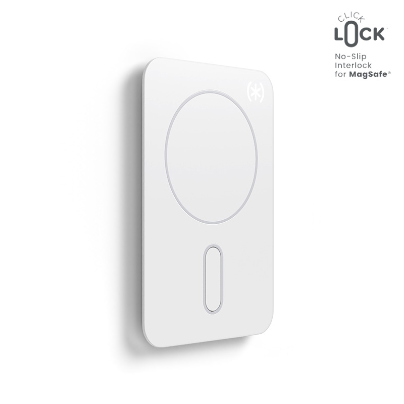 Speck Everywhere Mount + ClickLock magnetinis telefono laikiklis, suderinamas su MagSafe, „Chantilly White / Serene Silver“ spalvos