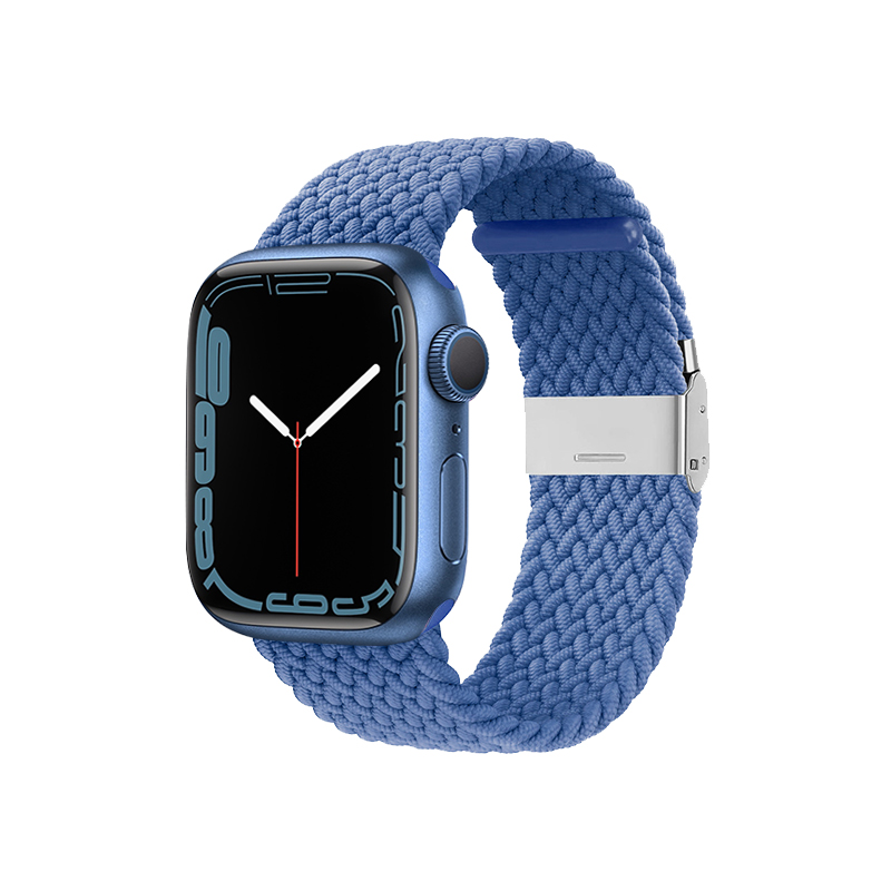 Crong Wave Band pintas dirželis, skirtas Apple Watch 38 / 40 / 41 mm ir 42 mm (Series 10 / 11), mėlynas