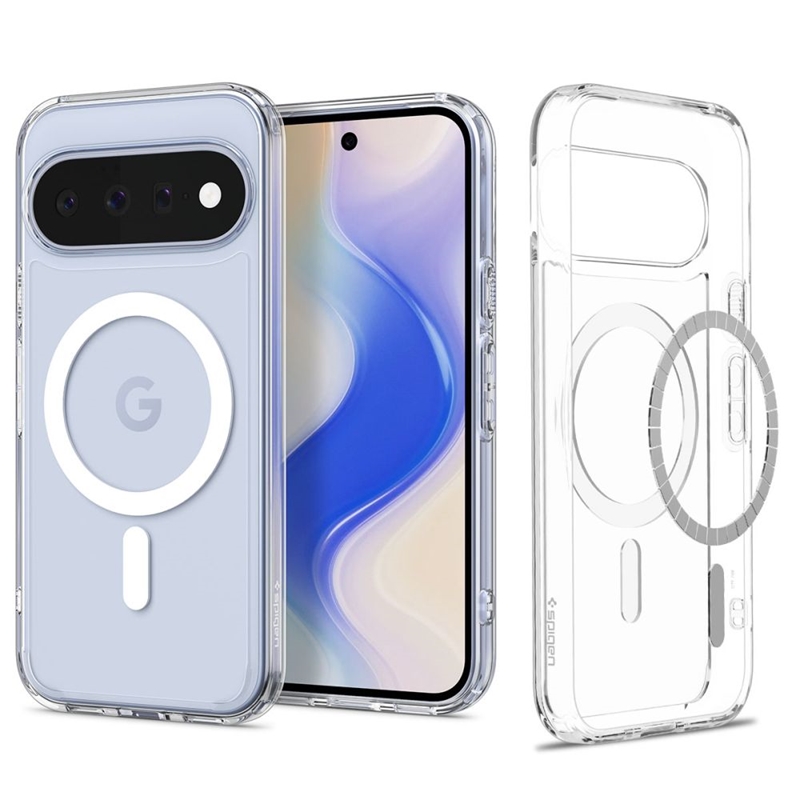 Spigen Ultra Hybrid Mag MagSafe dėklas, skirtas Google Pixel 11, skaidrus / baltas