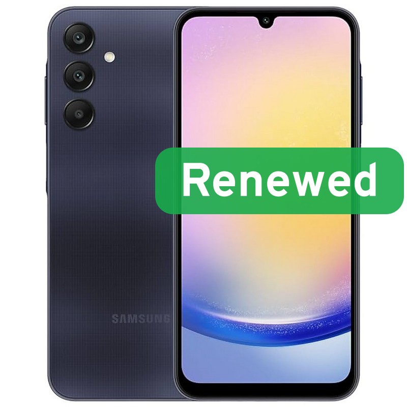 Atnaujintas Samsung Galaxy A25 5G, A klasė, 128 GB, mėlynai juodas, 6,5″