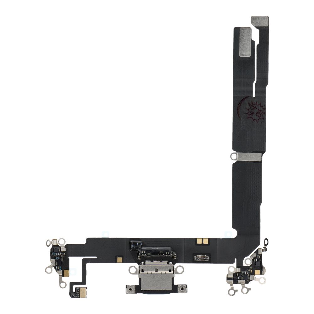 Originalus iš donorinio įrenginio išimtas „iPhone 16 Plus“ USB įkrovimo lizdo šleifas – juodas