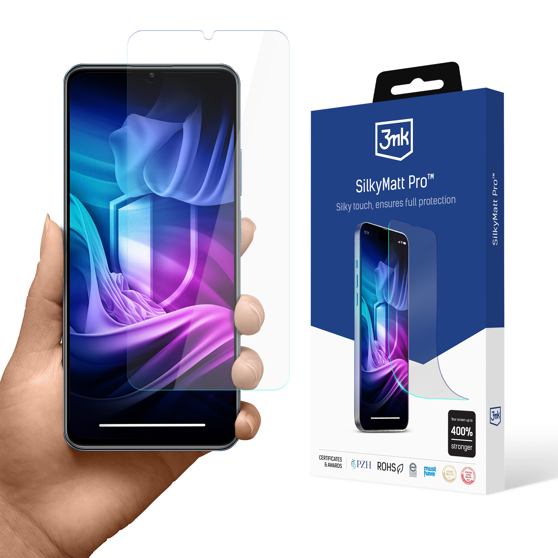 3mk Silky Matt Pro — защита экрана телефона для Realme C63