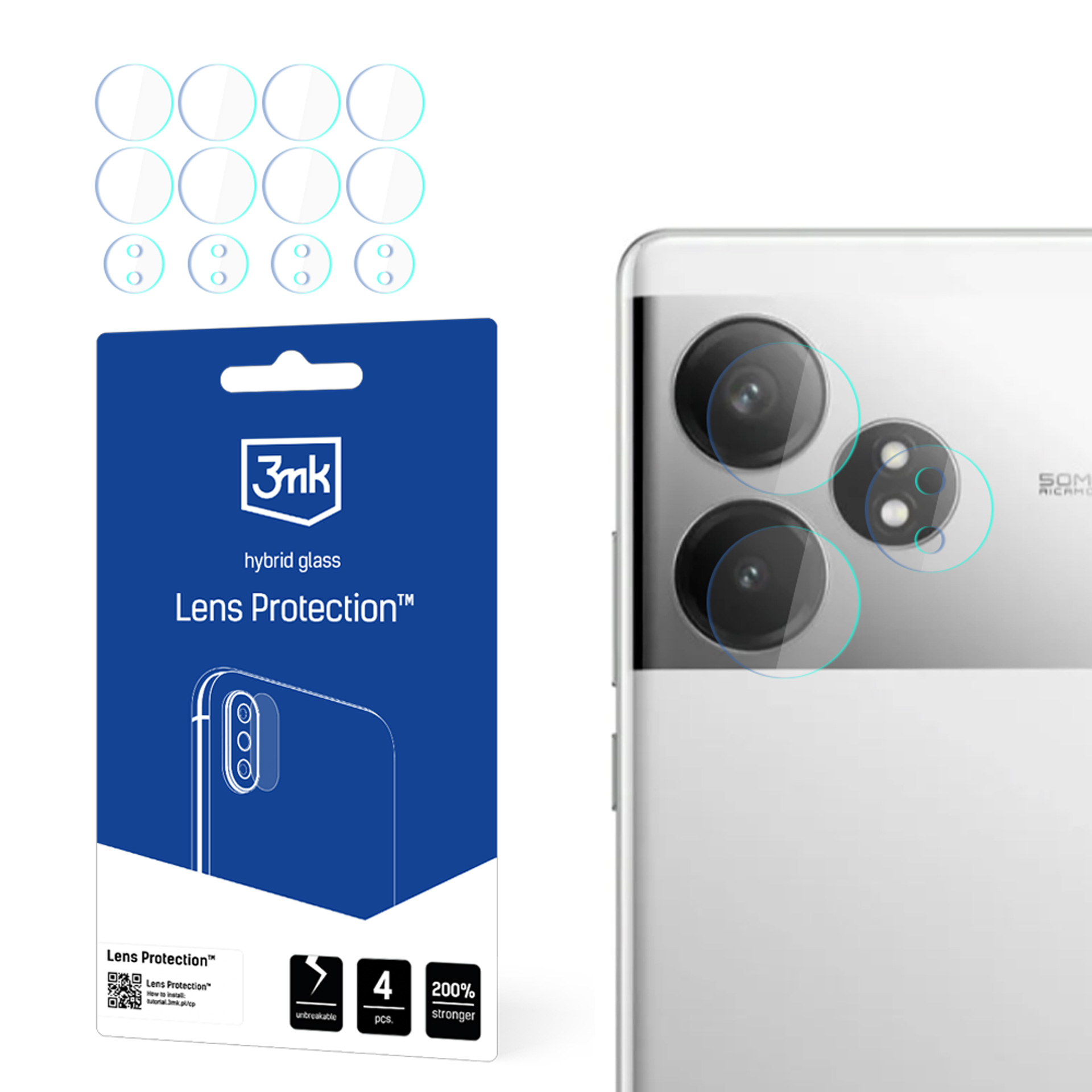 3mk Lens Protection — защита объектива камеры для Realme GT Neo 6 / GT Neo 6 SE