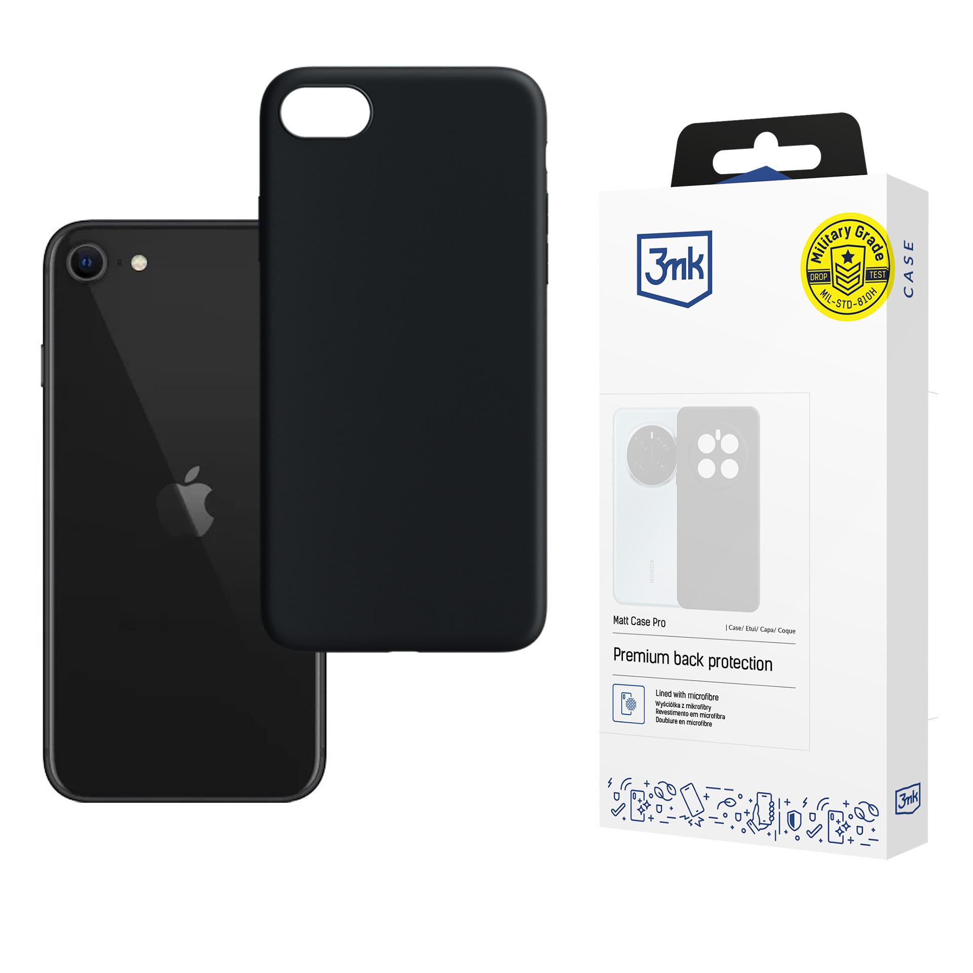 3mk Matt Case Pro чехол для iPhone SE 2020 чёрный