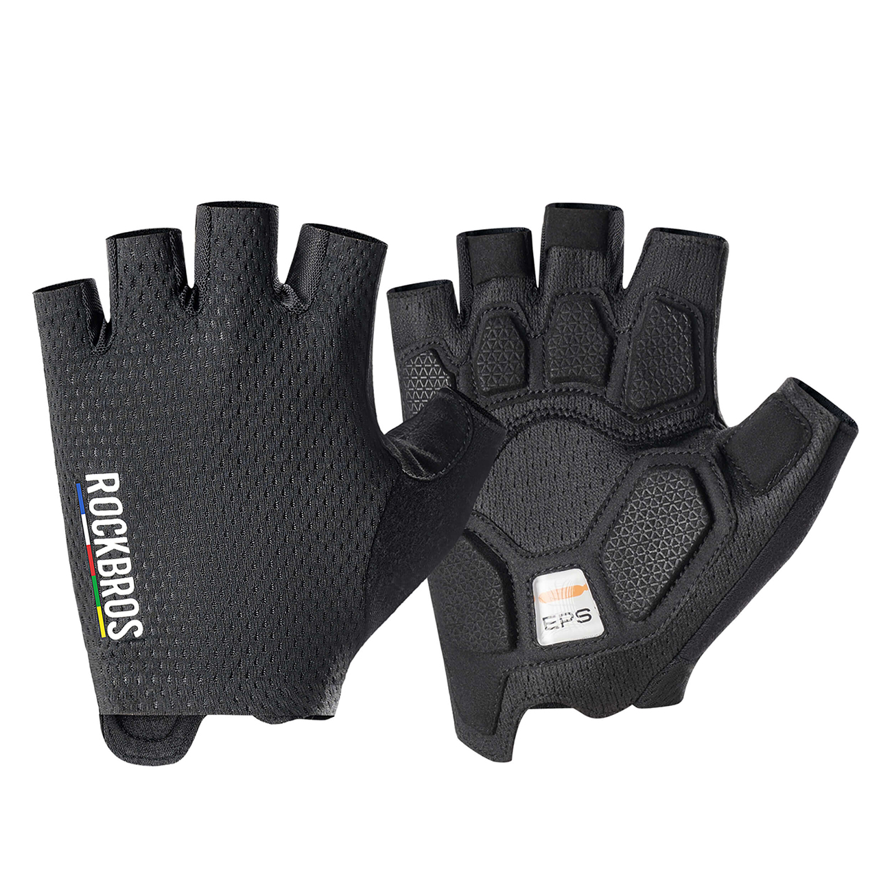Rockbros TLS004 ROAD TO SKY Short Shock Absorbing Cycling Gloves M - Black