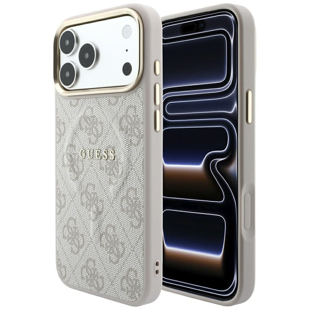 Guess Embossed 4G Classic MagSafe Case for iPhone 17 Pro Max / 18 Pro Max - Pink