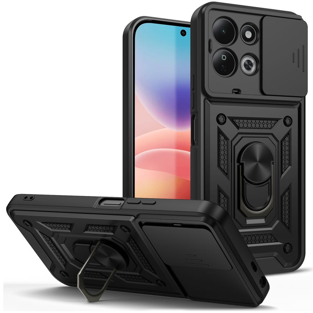 Tech-Protect CamShield Pro dėklas Xiaomi Redmi 17 4G / 5G, juodas