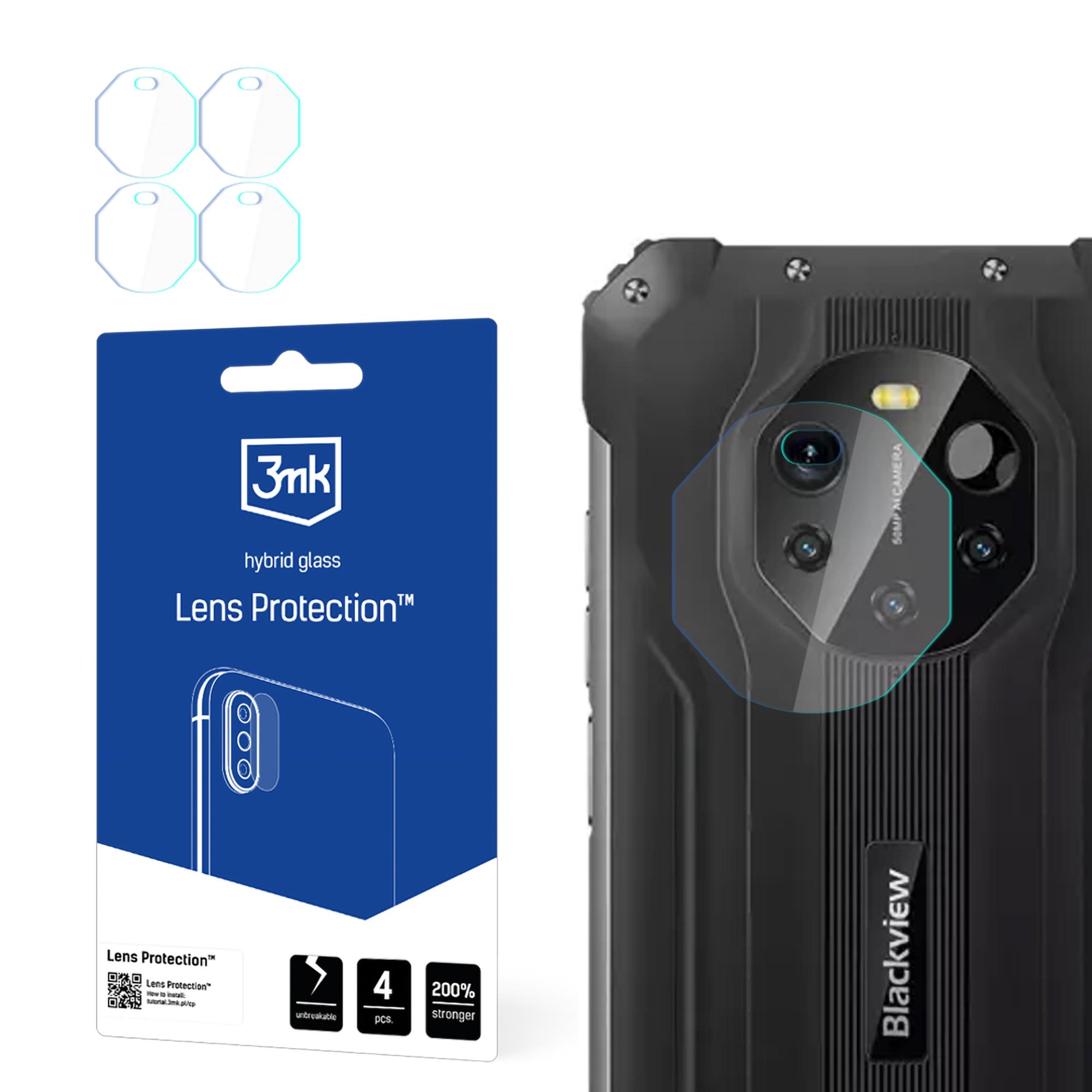 Blackview BL8800 Pro - 3mk Lens Protection