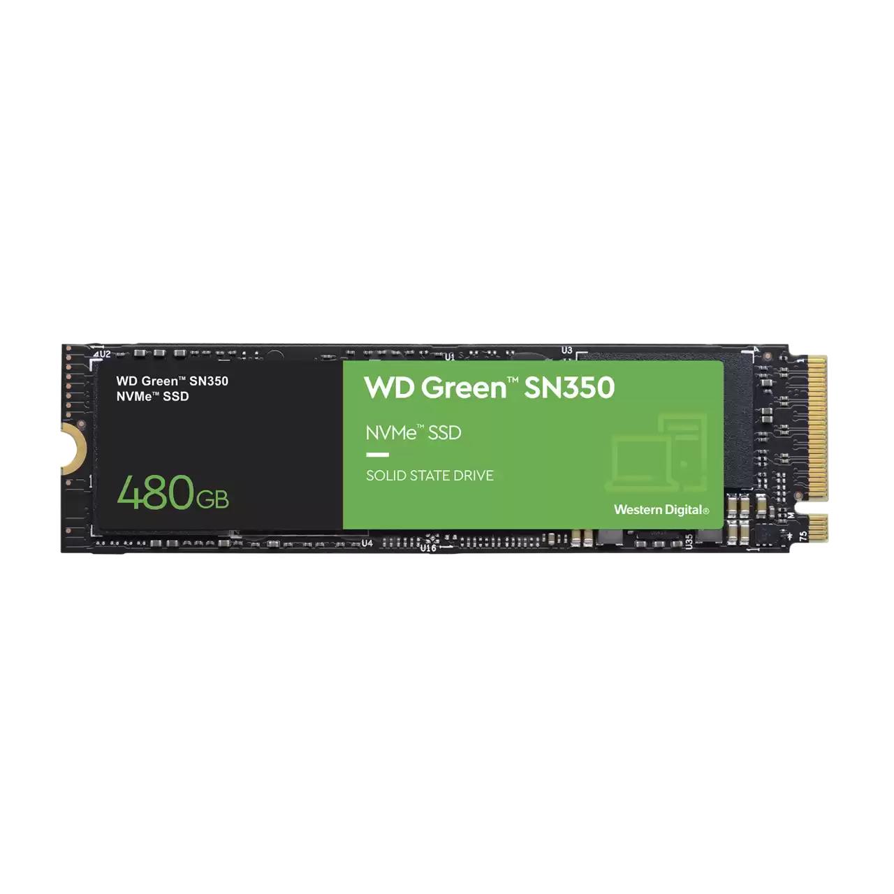 SanDisk WDS480G2G0C SSD diskas, 480 GB, M.2, PCI Express 3.0, NVMe, skaitymo greitis 2400 MB/s, įrašymo greitis 1650 MB/s, MTBF 1 000 000 val., 60 TBW