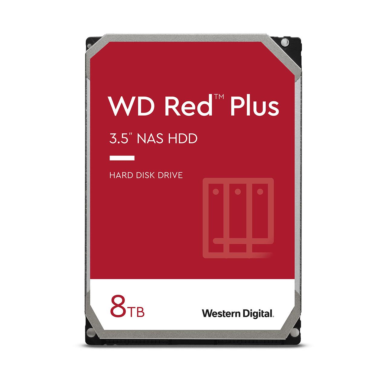 Western Digital vidinis standusis diskas Red Plus (WD80EFPX) – 8 TB, 5640 rpm, SATA