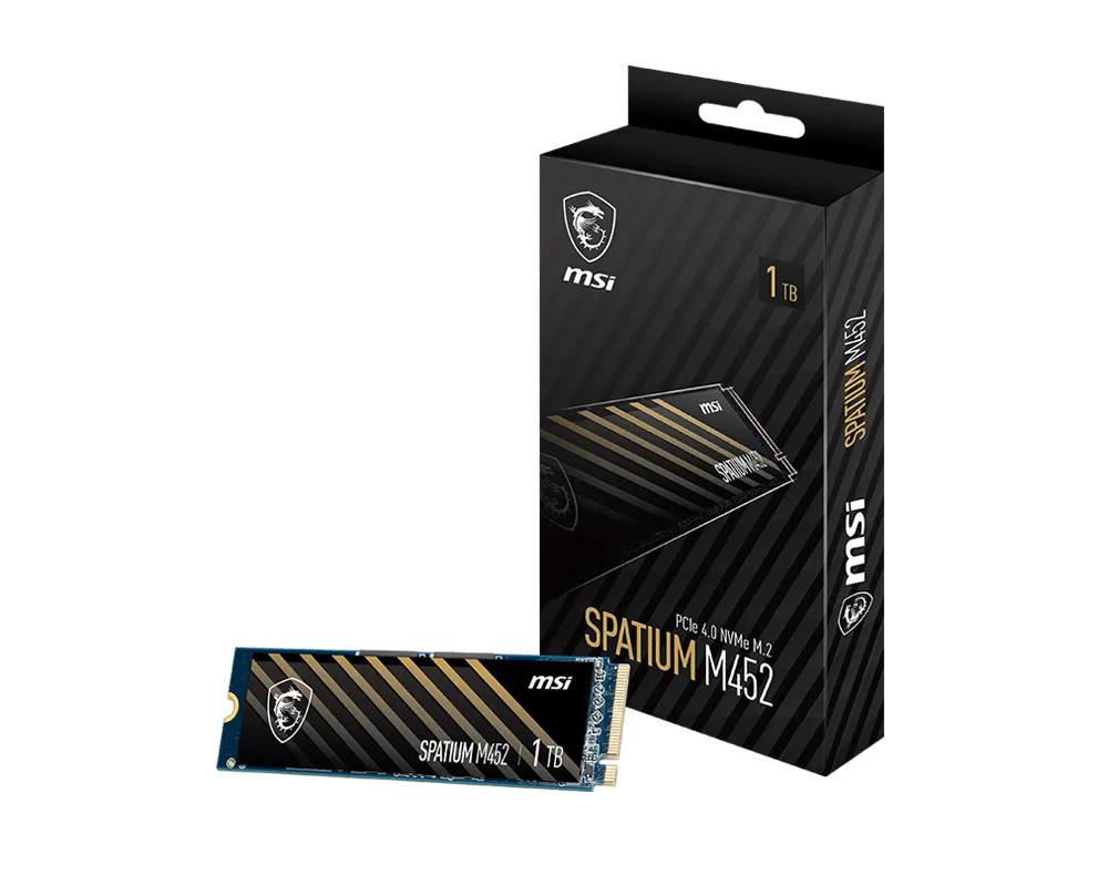 MSI NVMe SSD diskas Spatium M452 (S78-440L970-P83) – 1000 GB, M.2 NVMe