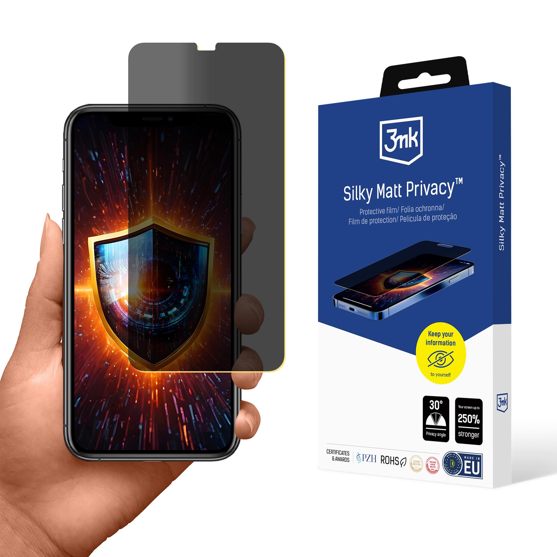 3mk Silky Matt Privacy — приватный фильтр для экрана для Apple iPhone Xs Max
