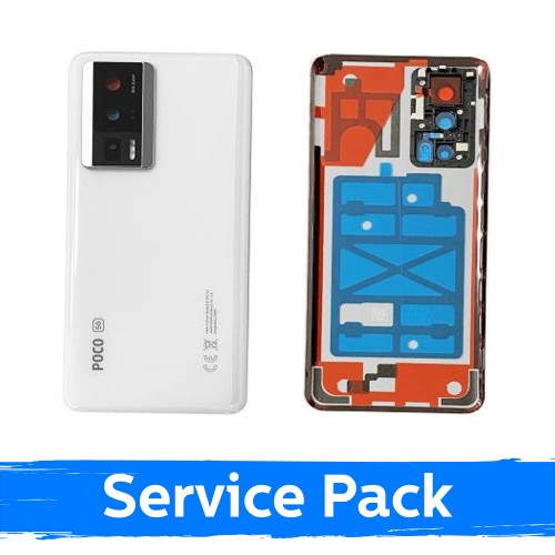 Galinis dangtelis skirtas Xiaomi Poco F5 Pro 5G / White / (Service Pack)