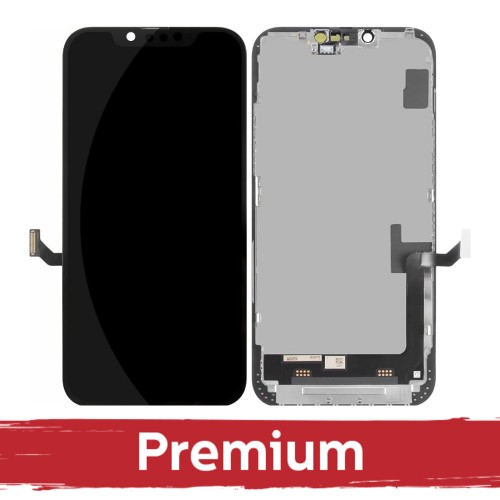 Ekranas skirtas iPhone 14 Plus juodas (SOFT OLED / Premium) /*Removable IC*/