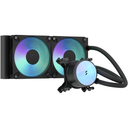 Fractal Design skystasis aušinimas Radius 240 RGB, juodas, Intel, AMD