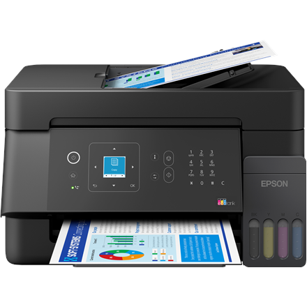 Epson EcoTank L5390 rašalinis, spalvotas, daugiafunkcinis spausdintuvas, A4, Wi-Fi, juodas