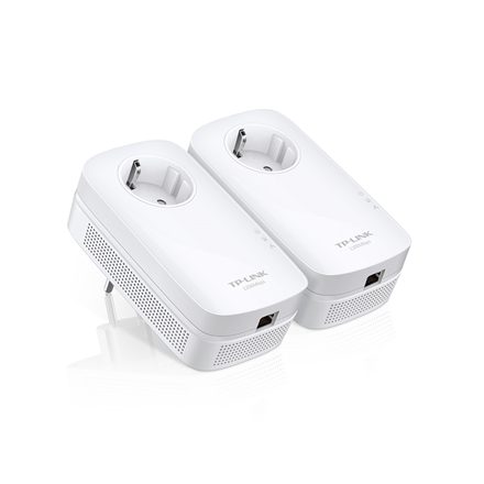 TP-LINK AV1300 Gigabit Passthrough Powerline Starter Kit TL-PA8010P KIT 1300 Mbit/s Ethernet LAN (RJ-45) ports 1 No Wi-Fi Extra socket