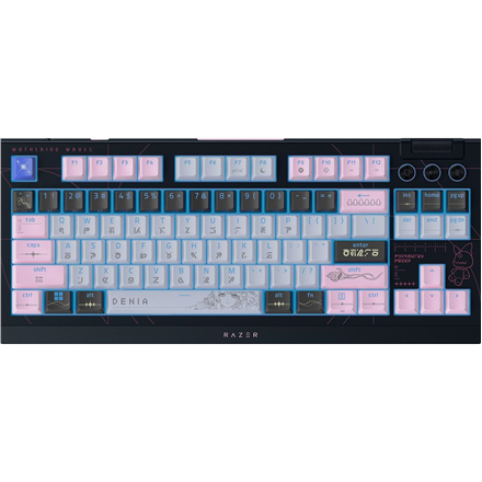 Razer BlackWidow V4 Tenkeyless HyperSpeed Žaidimų klaviatūra Belaidė US Orange Switch Wuthering Waves Edition