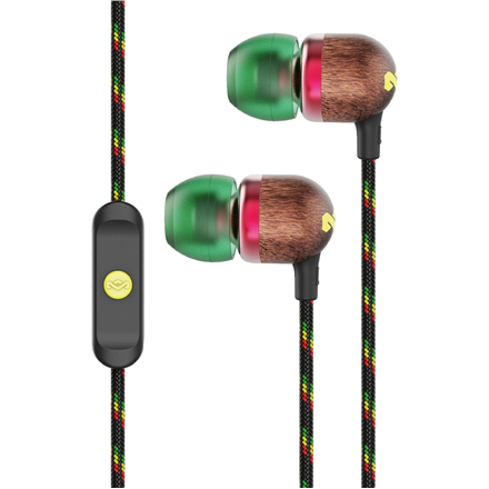 Marley Earbuds Smile Jamaica Wired In-ear Microphone Rasta