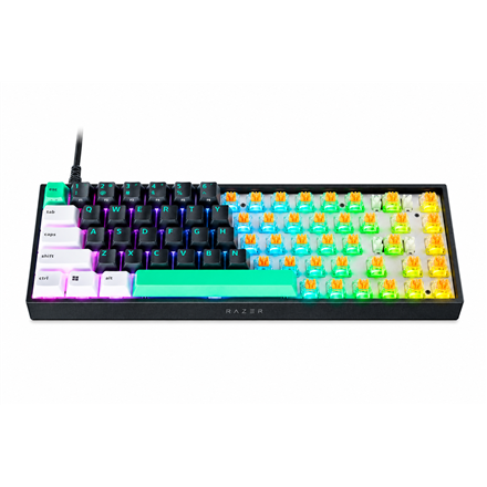 Razer Reclusa X Mini 65% Mechaninė Žaidimų klaviatūra Laidinė US Razer Mechanical Switches Gen-3 (Taktilinis) Juoda