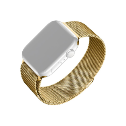Fixed Mesh Strap for Apple Watch 42/44/45/46/49mm Gold