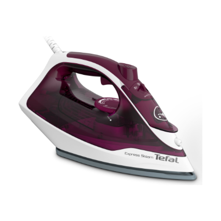 TEFAL V2835E0 garinis lygintuvas, 2400 W, vandens bako talpa 270 ml, nuolatinis garas 30 g/min, garo srauto galia 160 g/min, violetinė/balta