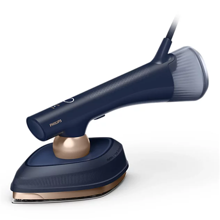 Philips garų lygintuvas su minkšta lenta OneTurn GC215/20 garų lygintuvas 1800 W Vandens talpos tūris 200+300 ml Nuolatinis garas 45 g/min Garo srauto galia 90 g/min Mėlyna