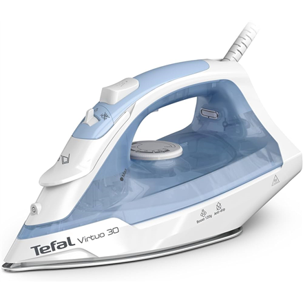 TEFAL Virtuo 30 FV2C41G0 garų lygintuvas 2000 W Vandens talpos tūris 240 ml Nuolatinis garas 25 g/min Garo srauto galia 120 g/min Rami mėlyna