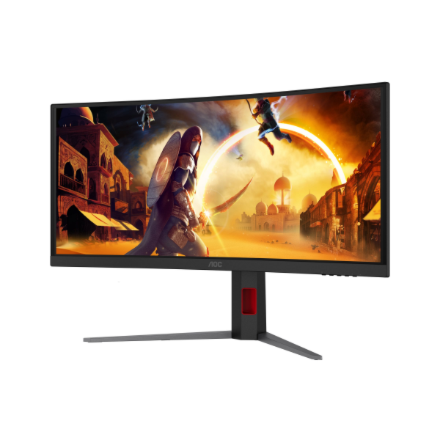AOC CU34G4CA 34 " Fast VA WQHD 21:9 180 Hz 1 ms 3440 x 1440 пикселей 450 cd/m² Количество портов HDMI 2 Чёрный