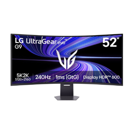 LG UltraGear evo G9 52G930B-B 52 " VA WUHD 21:9 240 Hz 1 ms 5120 x 2160 пикселей 400 cd/m² Чёрный