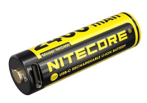 Перезаряжаемые литий-ионные аккумуляторы Nitecore NH2400 AA, 1,5 В, 2 шт.