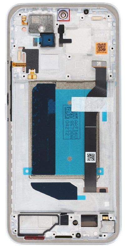Originalus Xiaomi Poco M8 Pro 5G ekrano modulis su jutikliniu stiklu ir rėmeliu, sidabrinis (serviso pakuotė)