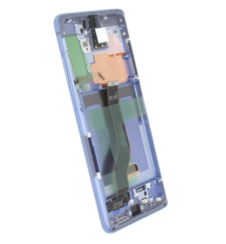 Оригинальный LCD-дисплей Samsung G985F/G986F S20 Plus с сенсорным экраном и рамкой, цвет Haze Purple (сервисная упаковка)