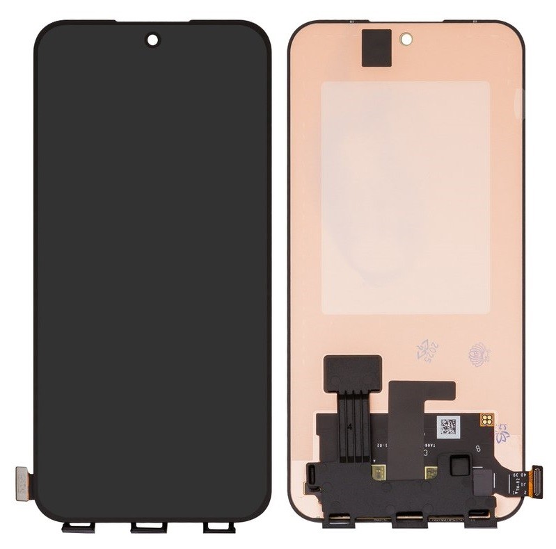 Ekranas Oppo Reno 13/14 su lietimui jautriu stikliuku Black ORG