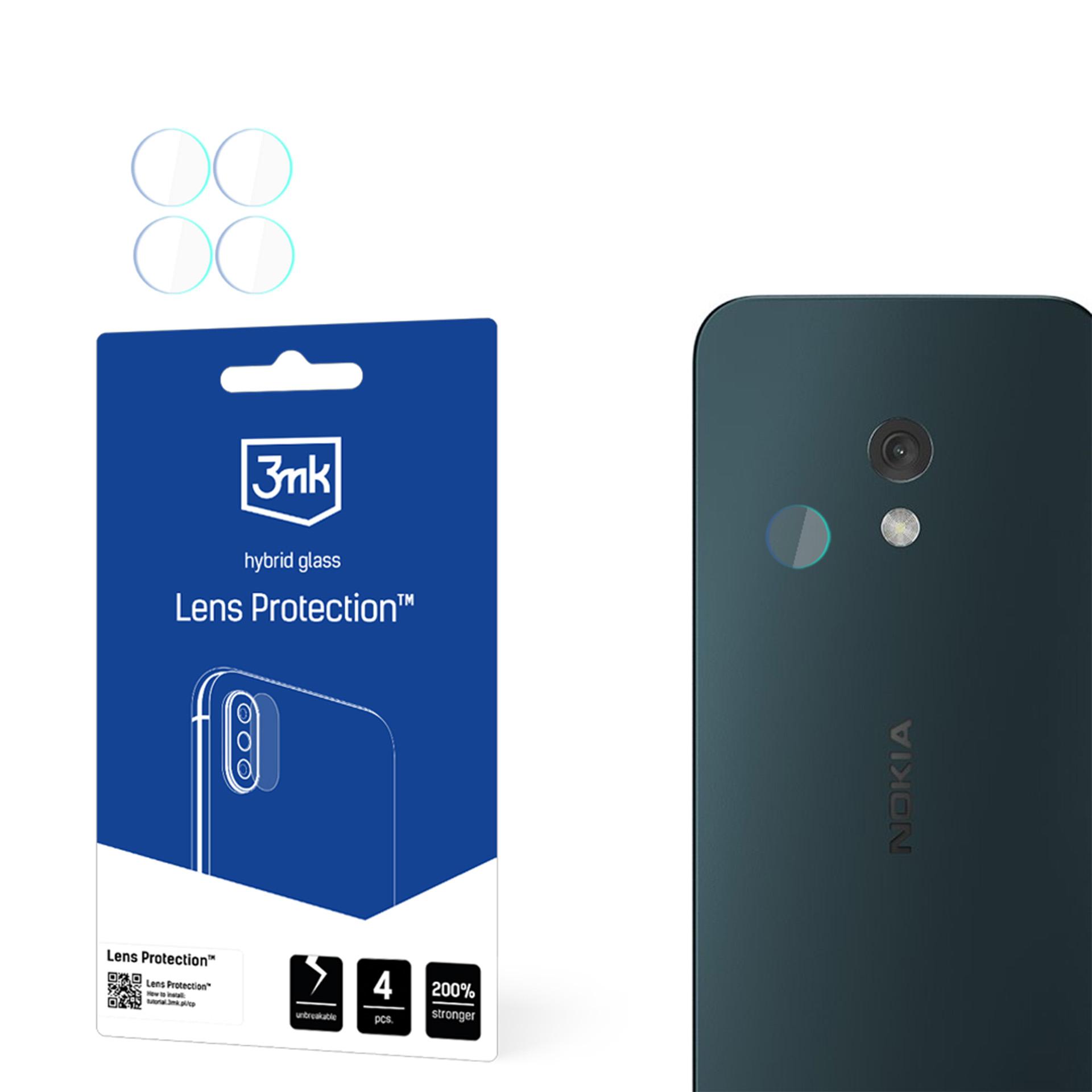 Hibridinis stiklas kamerai 3mk objektyvo apsauga Nokia 225 4G (2024)