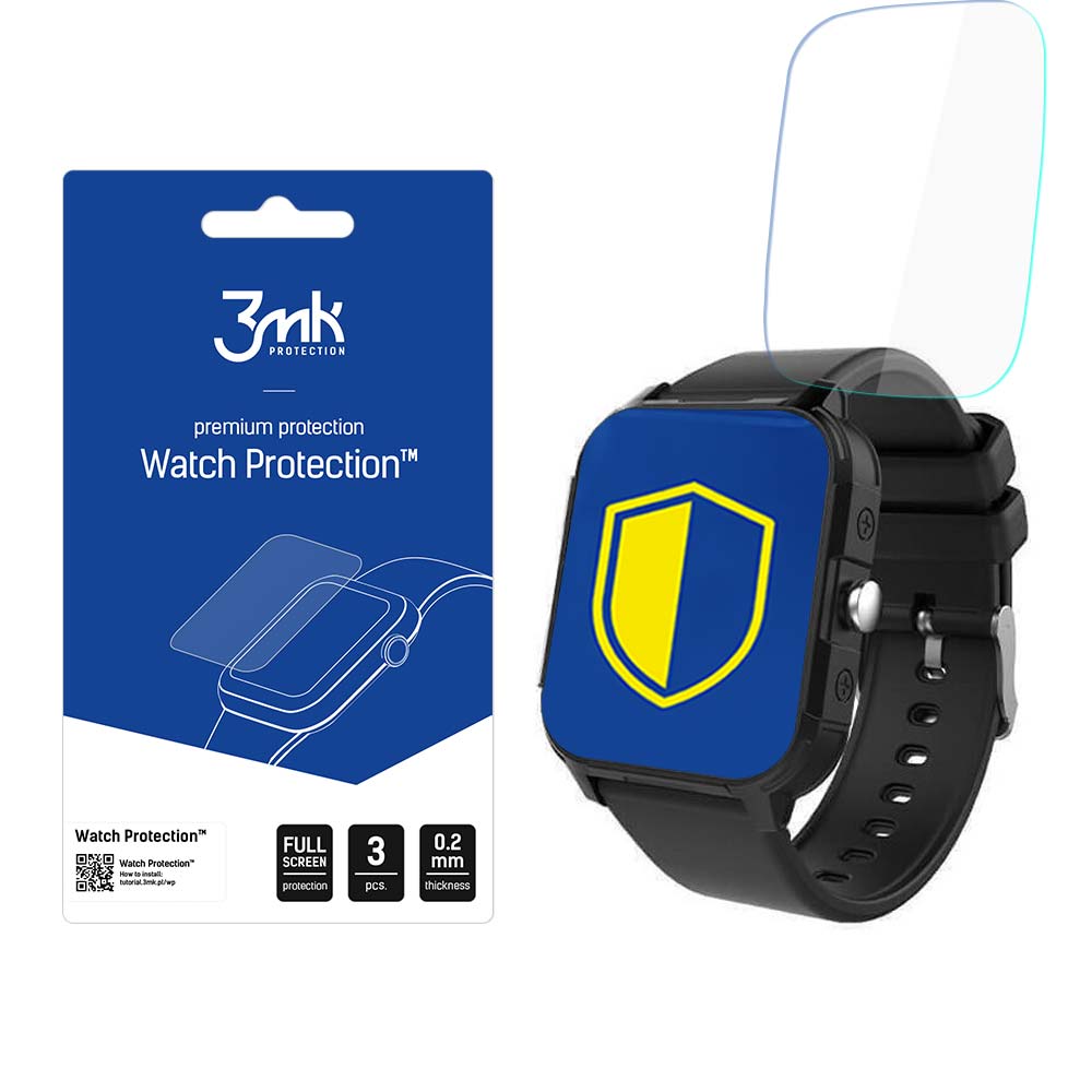 Išmaniojo laikrodžio apsauginis stiklas 3mk Watch Protection FlexibleGlass Forever Igo 2 JW150 laikrodžiui