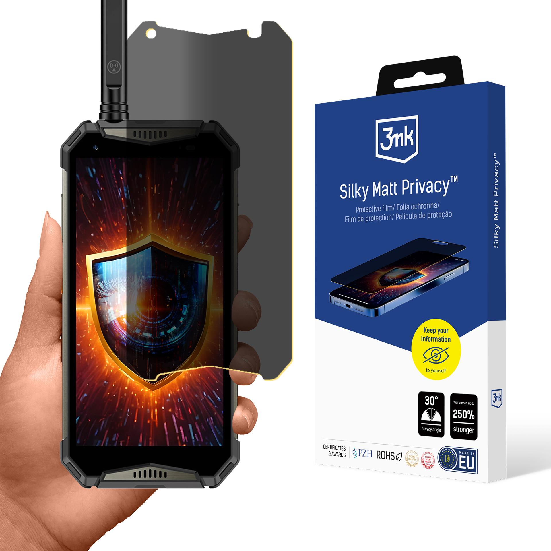 3mk Silky Matt Privacy — приватный фильтр для экрана для Ulefone Armor 20WT