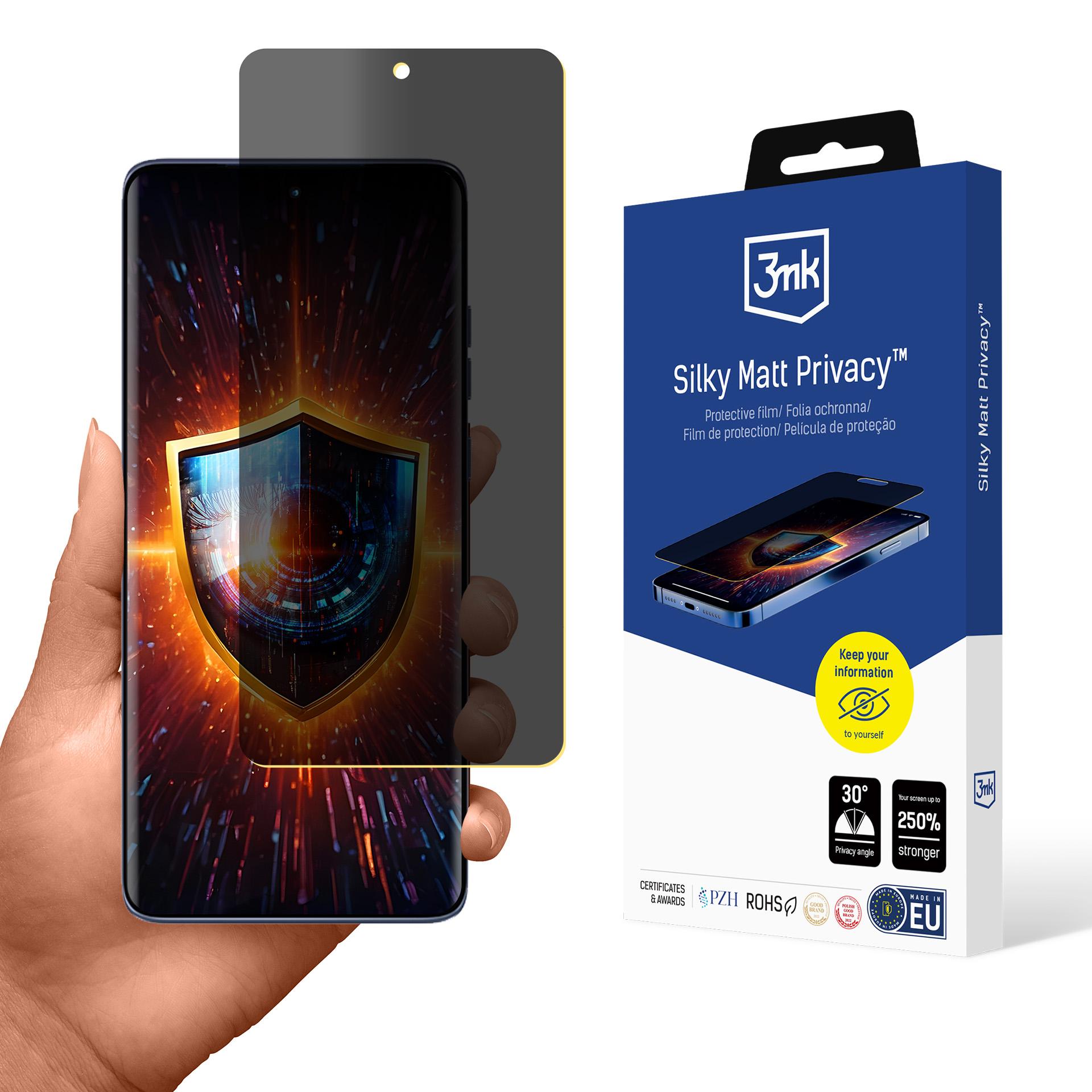 3mk Silky Matt Privacy ekrano apsauginė plėvelė Motorola Edge 60 Fusion