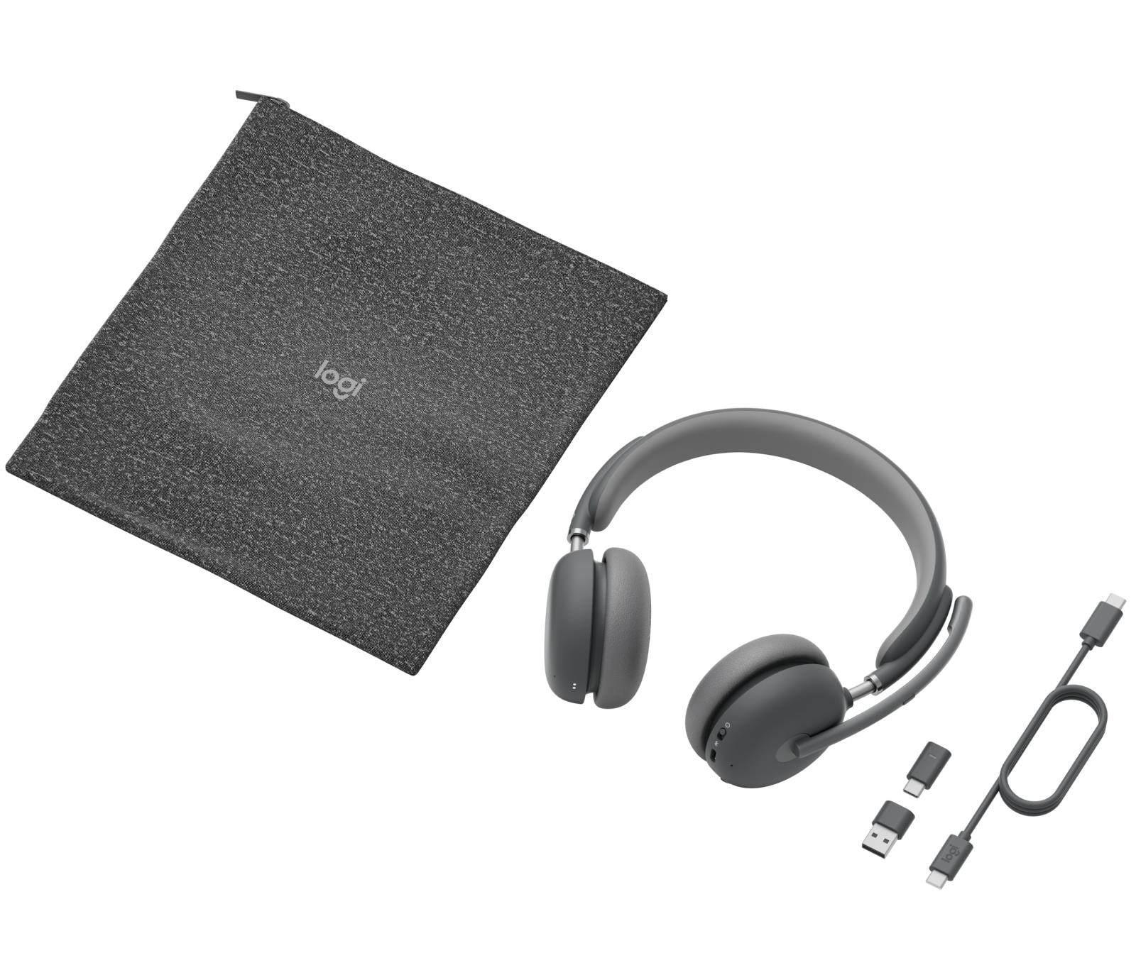 Logitech wireless headset Zone 2 Wireless (981-001311) – graphite
