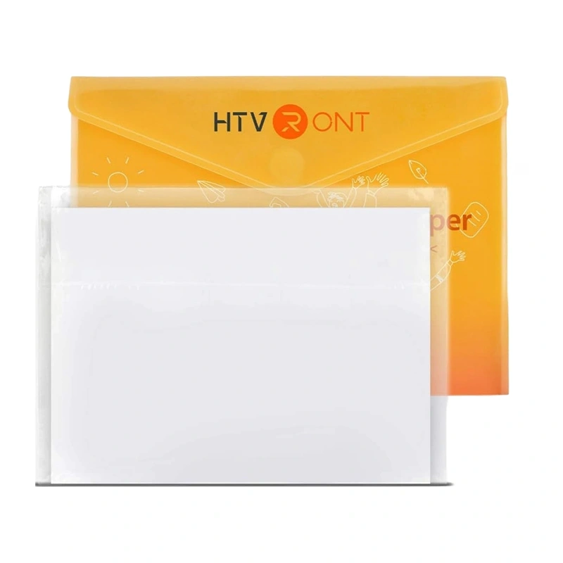 Глянцевая самоклеящаяся плёнка HTVRONT A4, белая