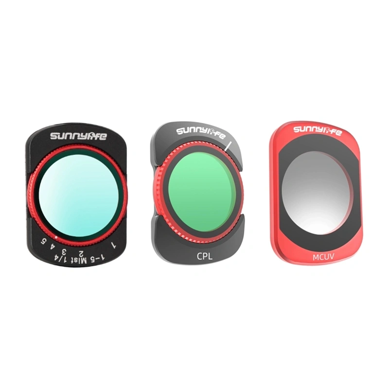 Набор фильтров Sunnylife для Osmo Pocket 4 и Pocket 3: VND2-32, CPL, MCUV и Black Mist 1/4