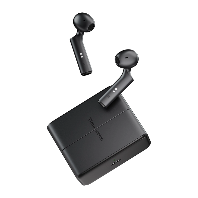 TimeKettle W4 Plus TWS vertimo ausinės, juodos