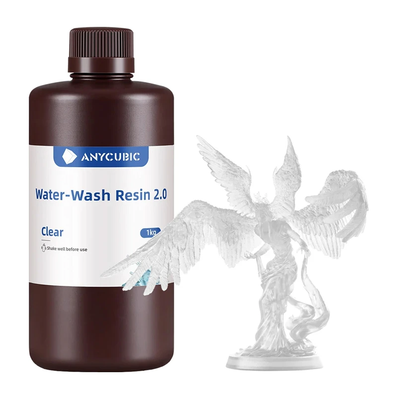 ANYCUBIC Water-Wash Resin 2.0 vandeniu plaunama derva, skaidri