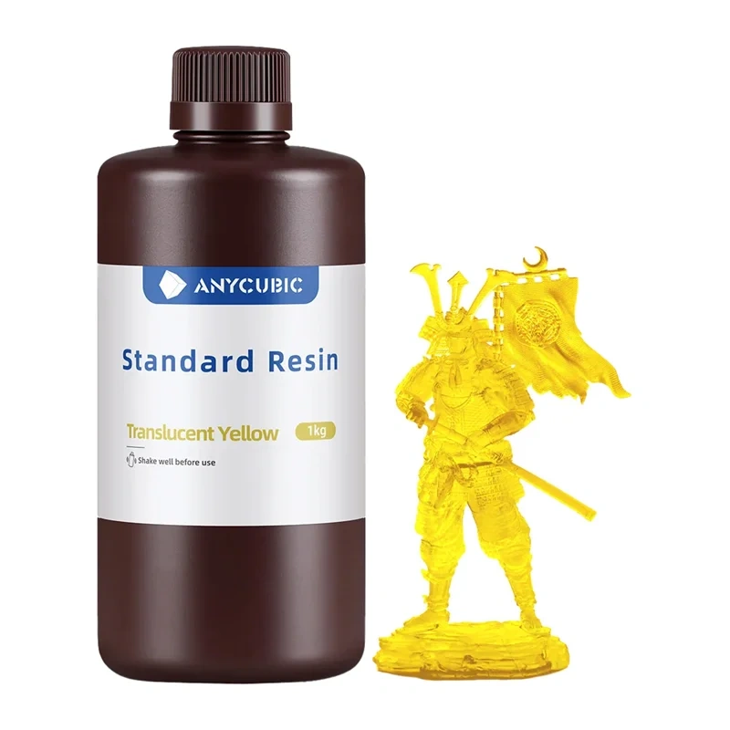 ANYCUBIC Standard Resin standartinė derva, skaidri geltona